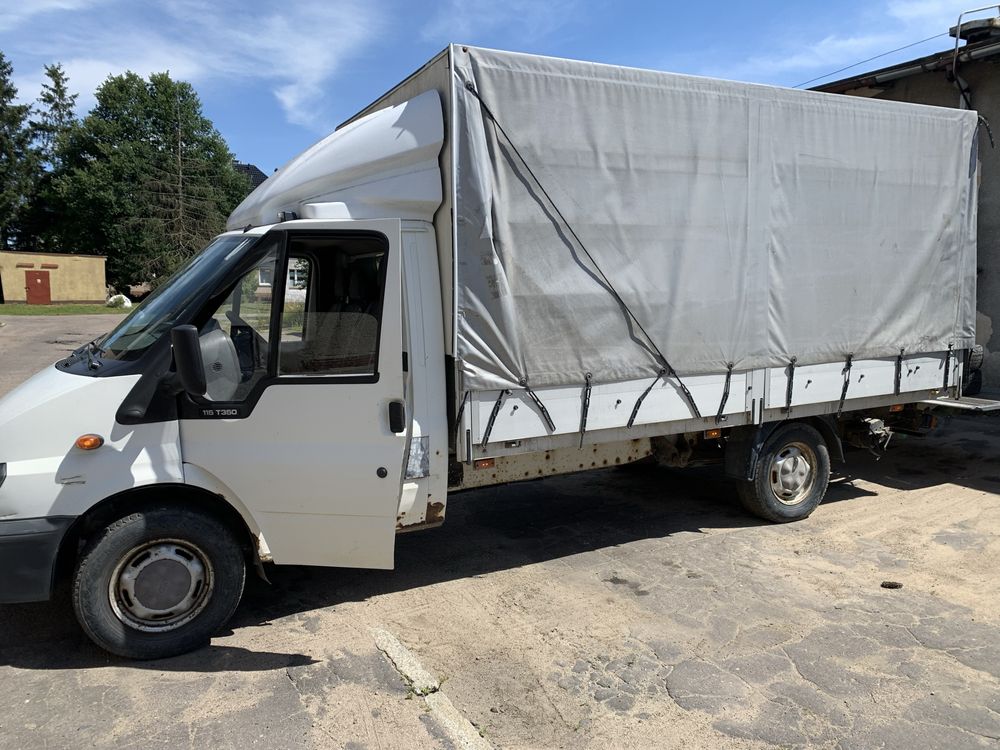 Ford Transit 2.4 350EF, plandeka z windą