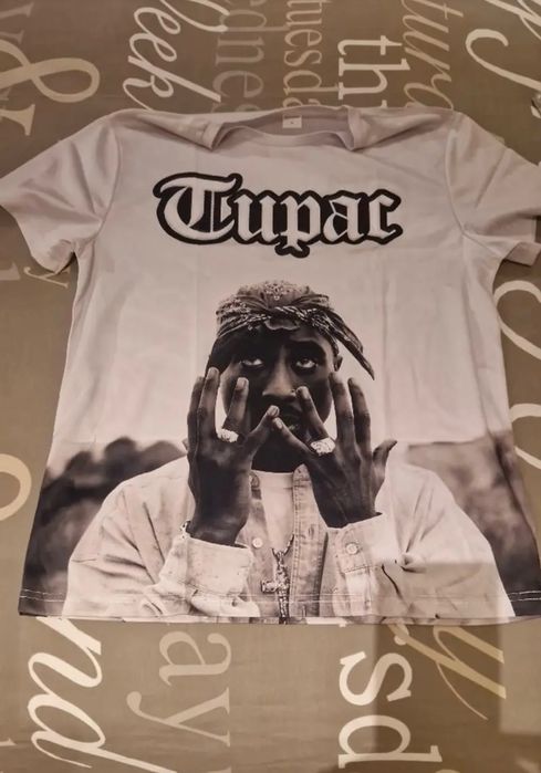 Camisola estampada 3d Tupac
