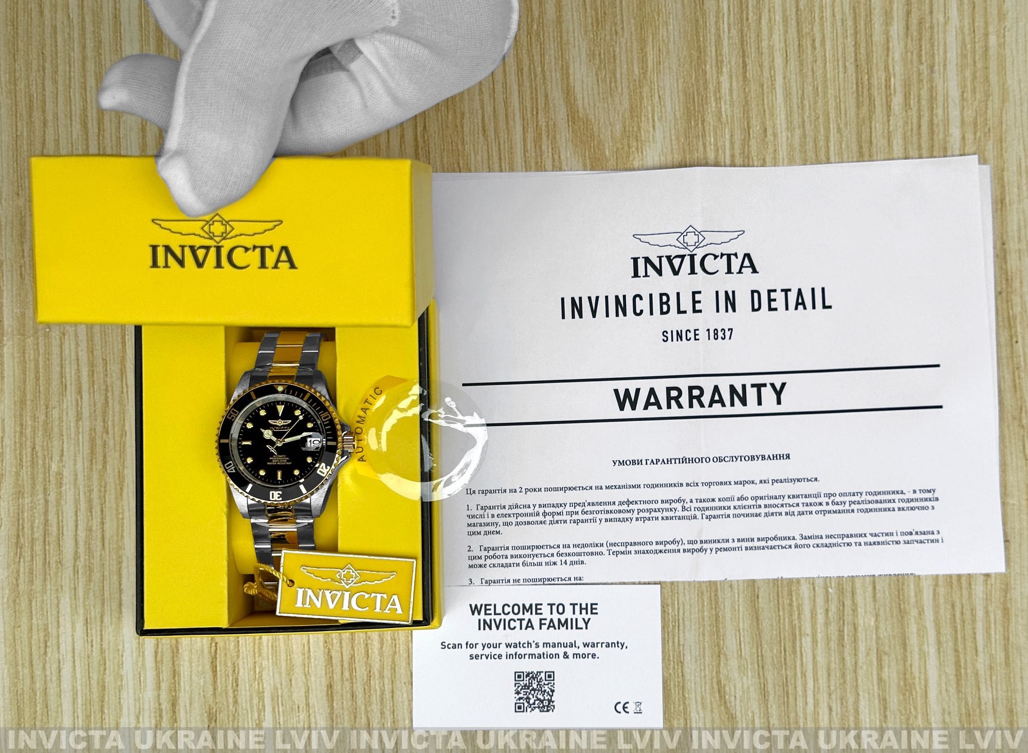 Мужские часы Invicta 8927OB Pro Diver Automatic 40 мм. Black Gold.