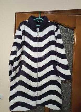 Альпака пальто -кардиган