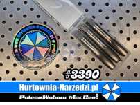 Gwintownik M14x2 3 sztuki Zestaw gwintowników M14x2 Gintownik M14