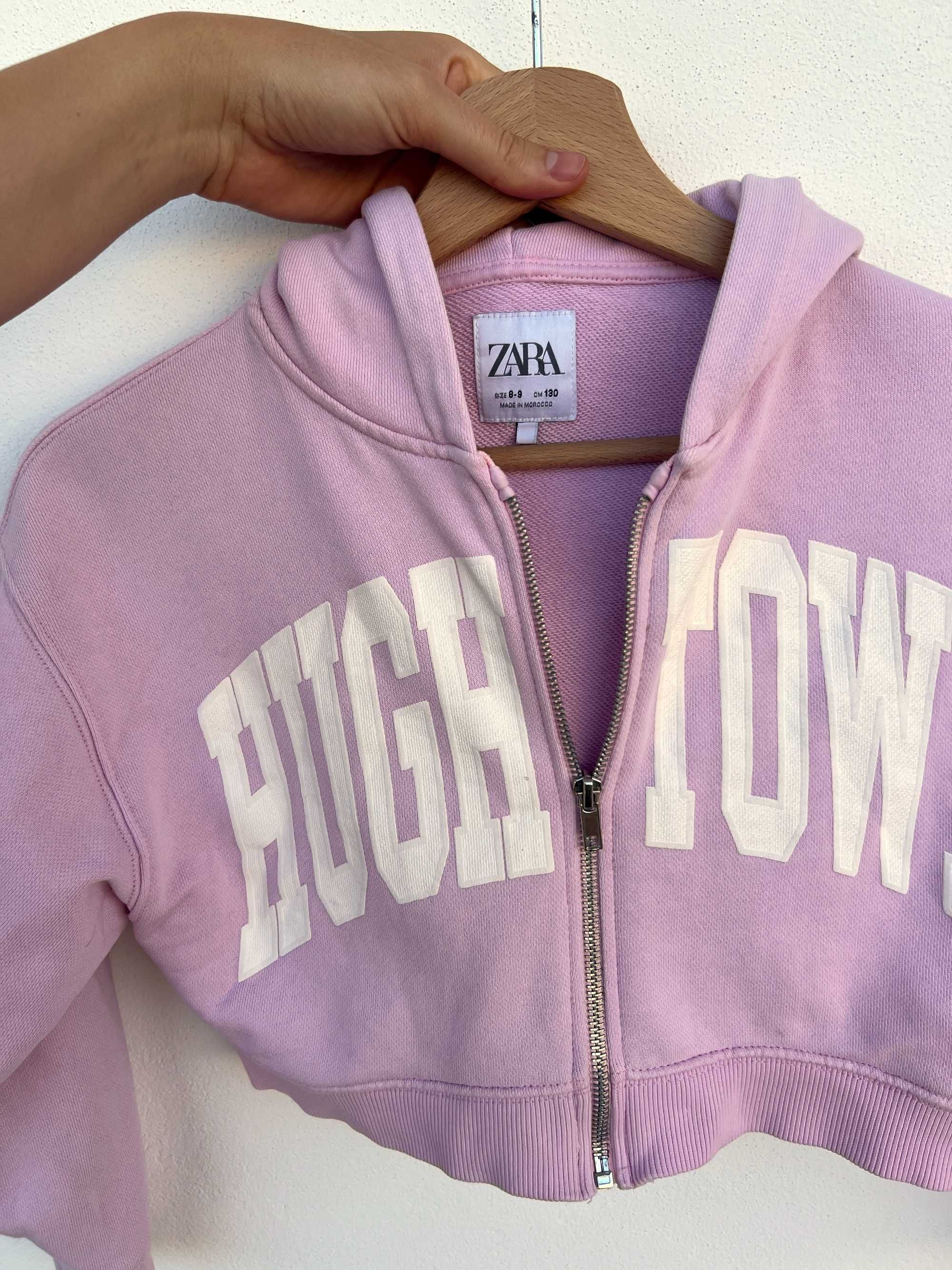 ZARA Sweatshirt Cropped com Capuz “HUGH TOWN” – 8-9 Anos (130 cm)