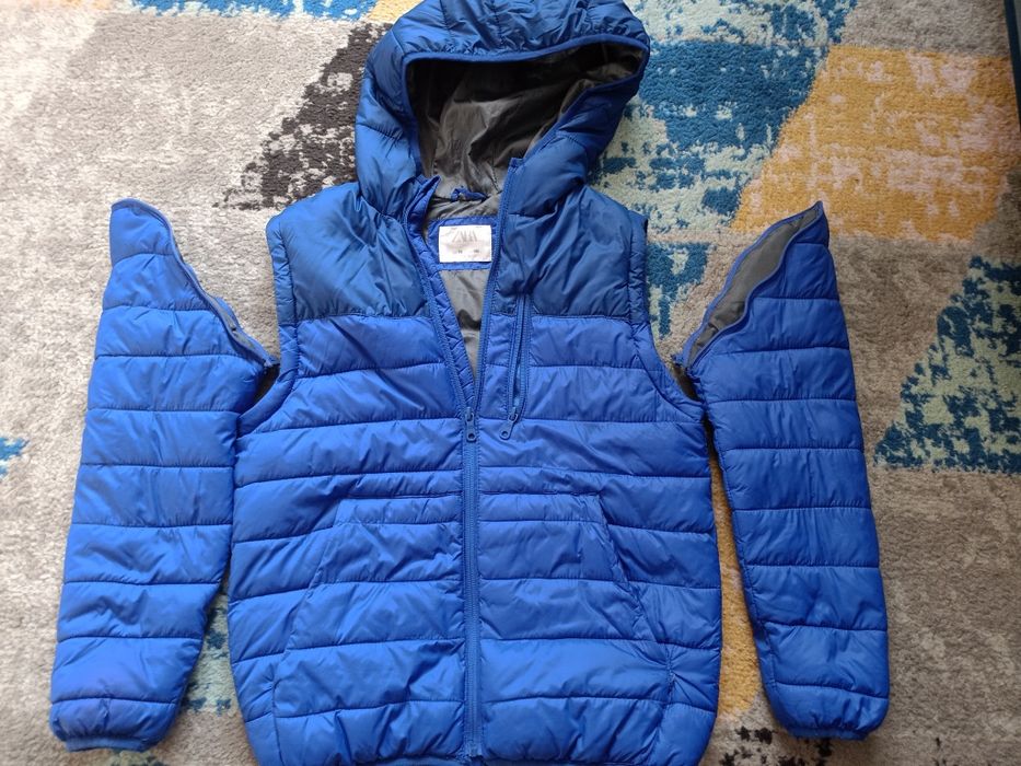 Kurtka kamizelka bezrękawnik na wiosnę 2 w 1. ZARA r.140