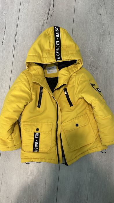 Kurtka zimowa chłopięca żółta 122 coccodrillo