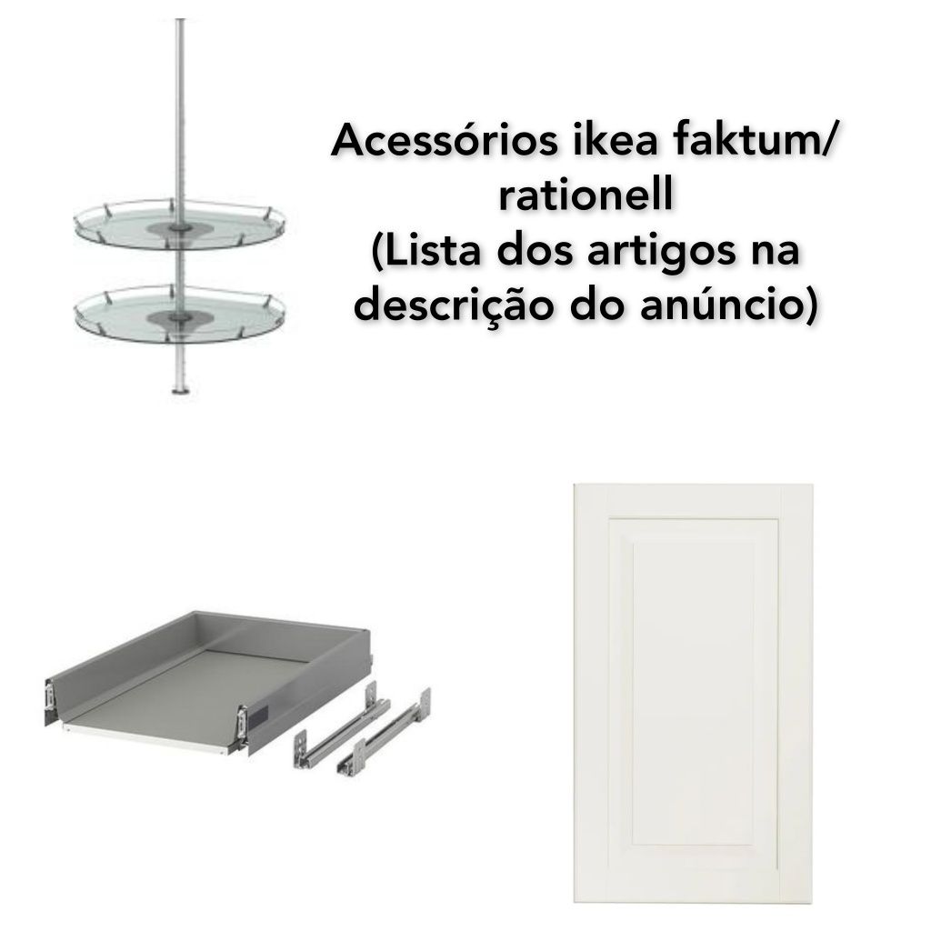 Acessórios ikea faktum rationell cozinha móveis