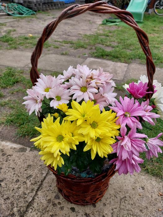 Kosz donica ozdobna na kwiaty