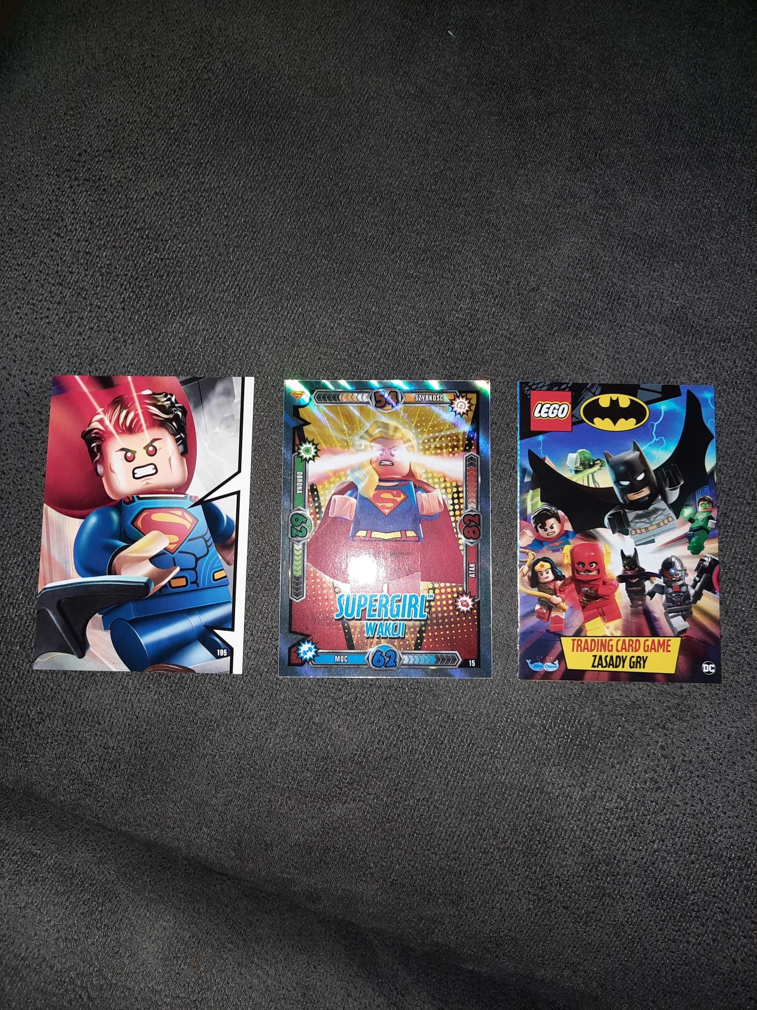 klocki lego dc komiks batman karta supergirl w akcji kolekcjonerska