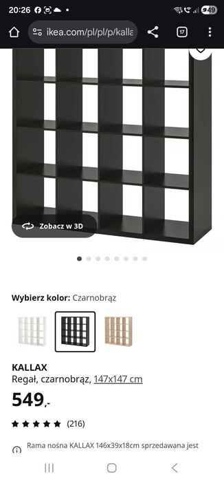 KALLAX
Ikea Regał