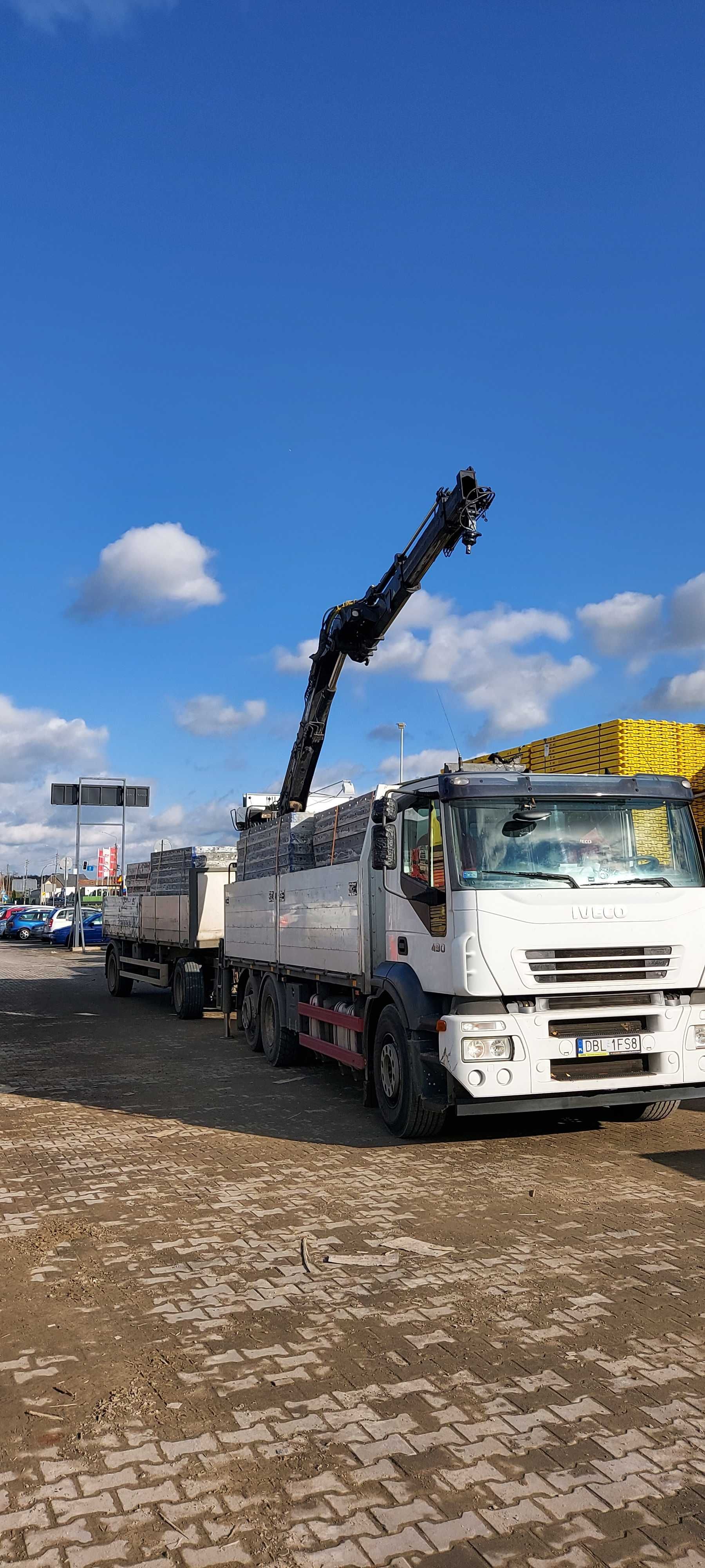 Usługi Transportowe z HDS+przyczepa