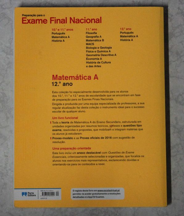 Livro de Preparação para o Exame de Matemática A 12ºAno