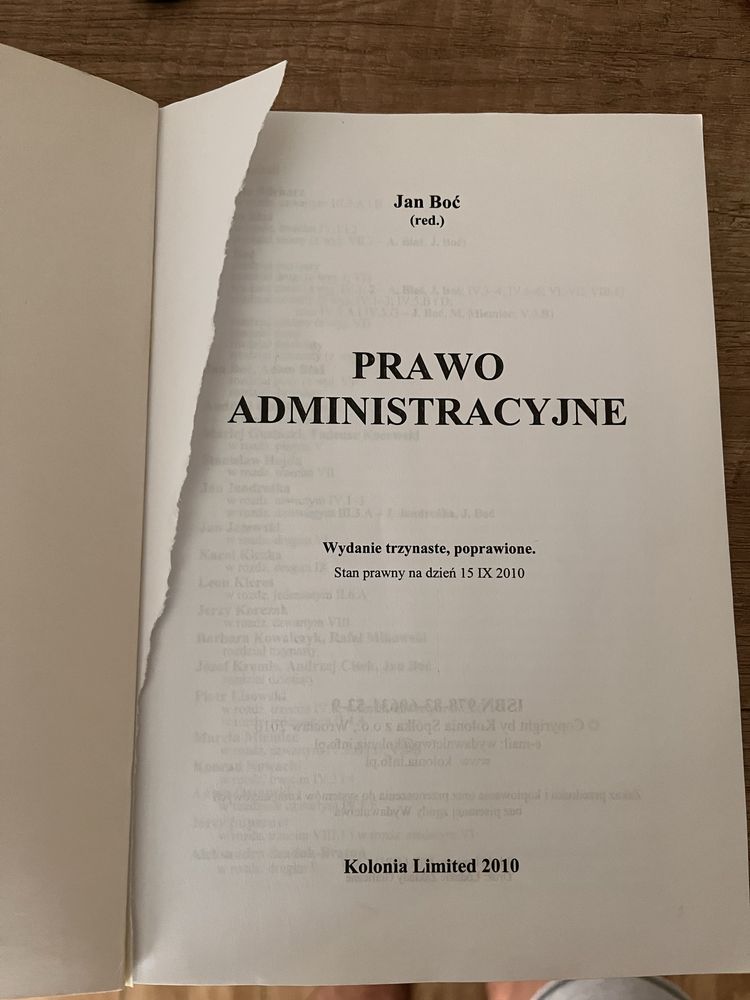 Prawo administracyjne - Administracja publiczna Jan Boć