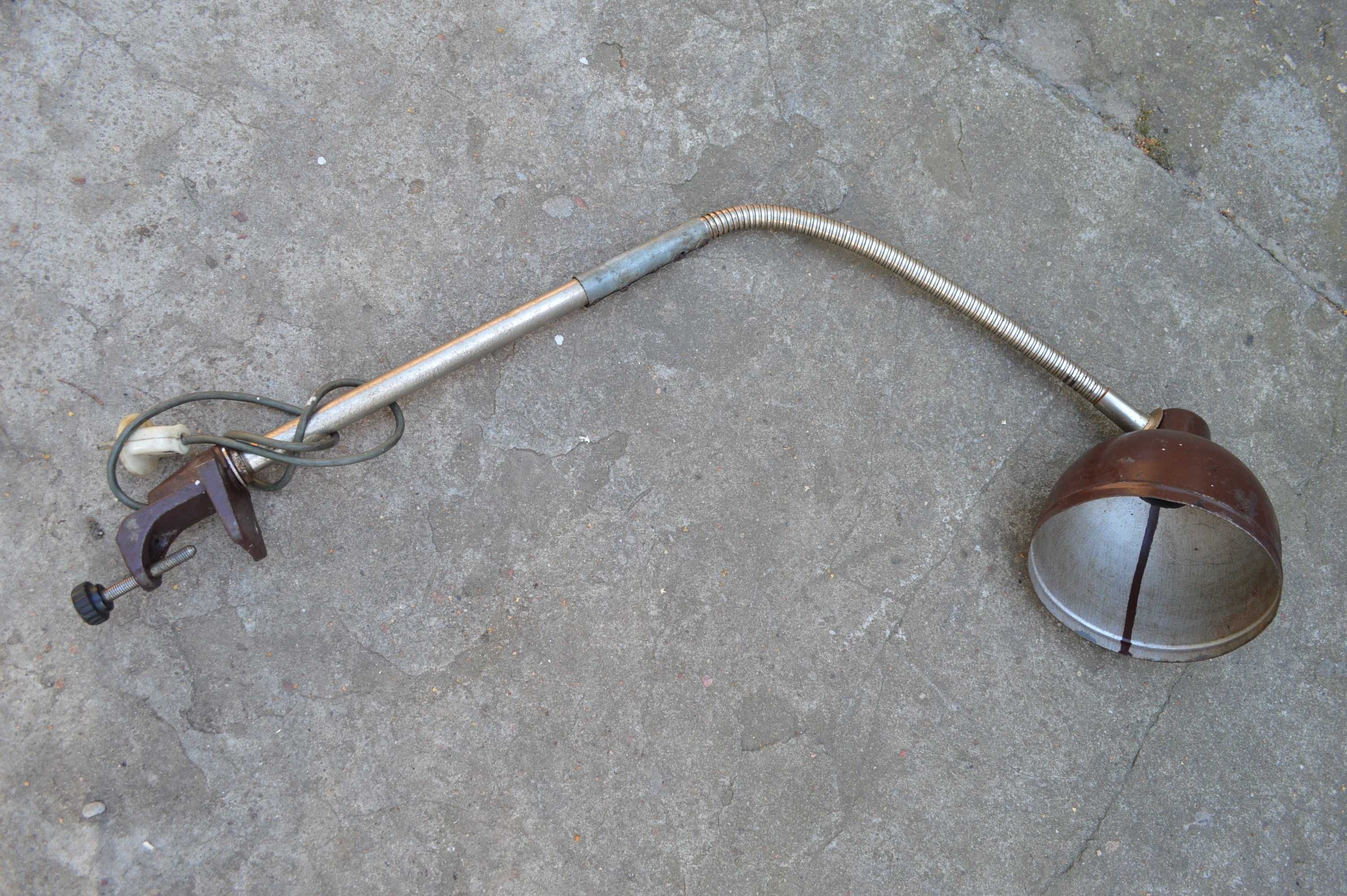 Lampka warsztatowa lampa biurkowa z prl