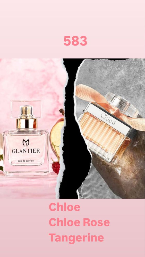 Promocja 3 perfumy Glantier Chloé  Rose Hugo Boss Paco Rabanne Lady