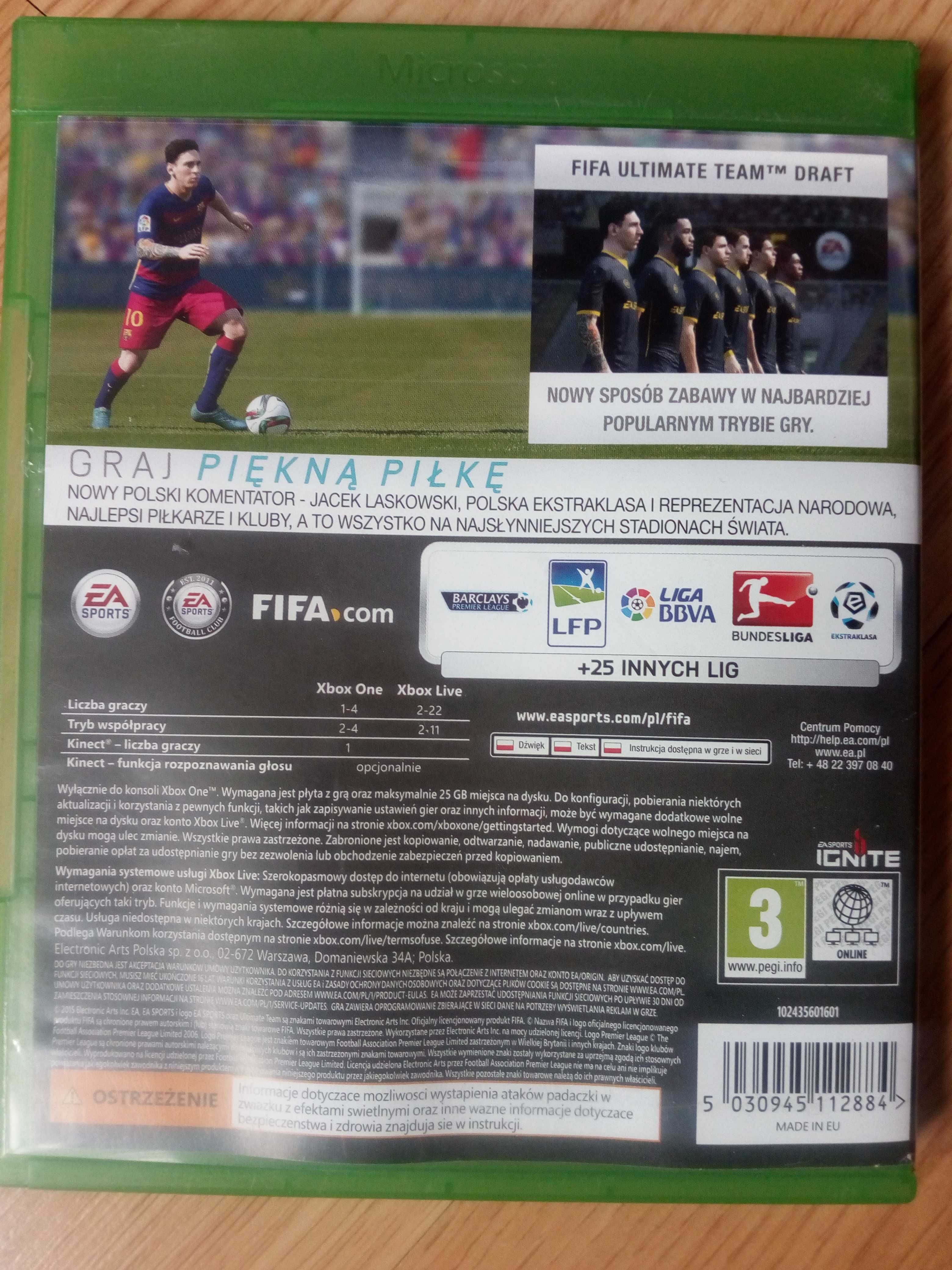 Fifa16 xbox one PL