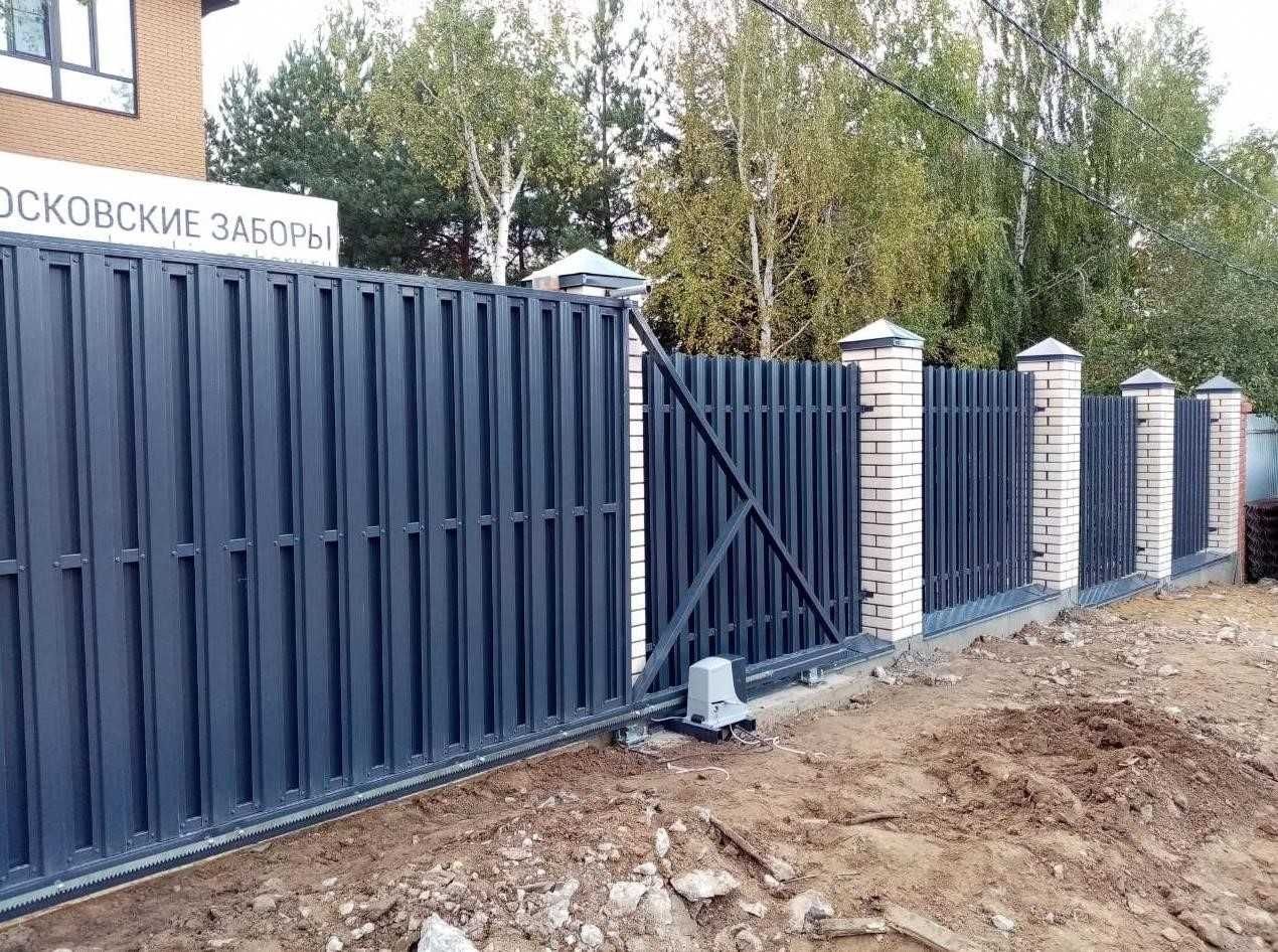 Ворота відкатні/розсувні, откатные, каркас, т профіль, рама воріт T530