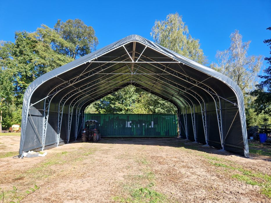 Hala łukowa 12x20x6,7m 240m2 bele garaż wiata hangar magazyn namiotowa
