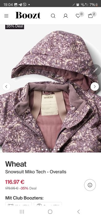 Wheat зимній комбінезон для дівчинк reima