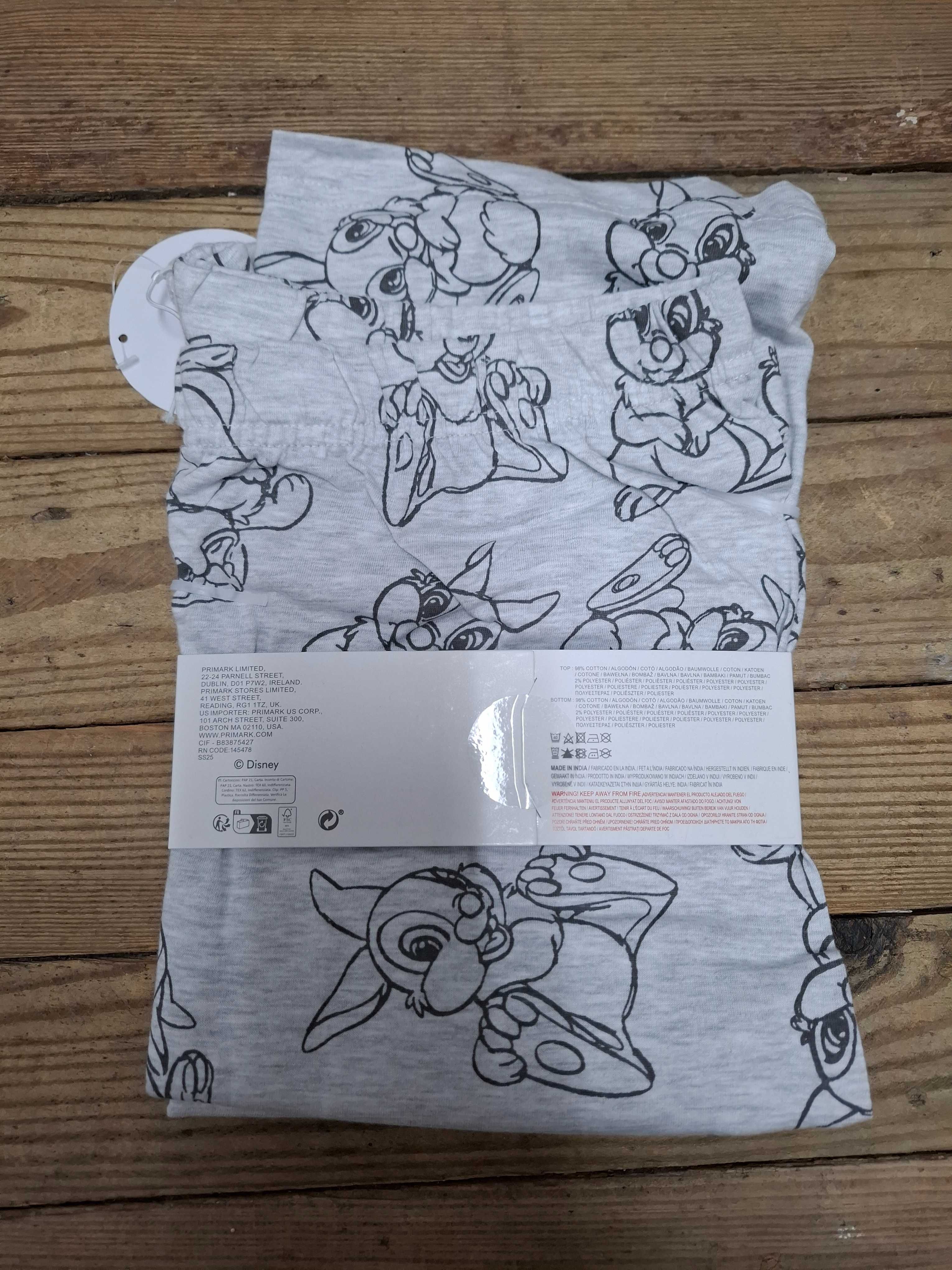 Piżama letnia, królik Tuptuś, Bambi, nowa, z Primark