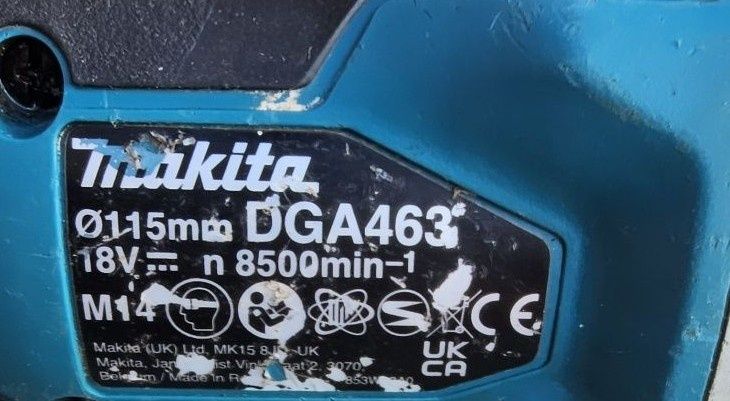 Flex Akumulatorowy Makita  DGA 463 Regulacja