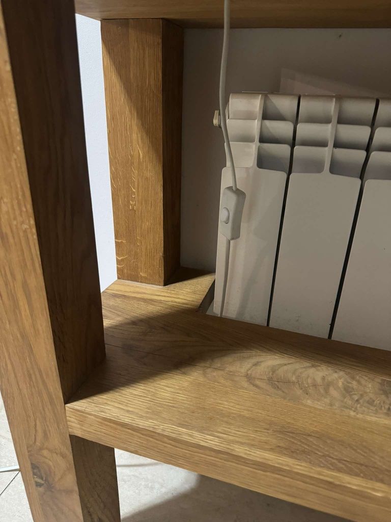 Dębowa konsola 130x35 lite drewno