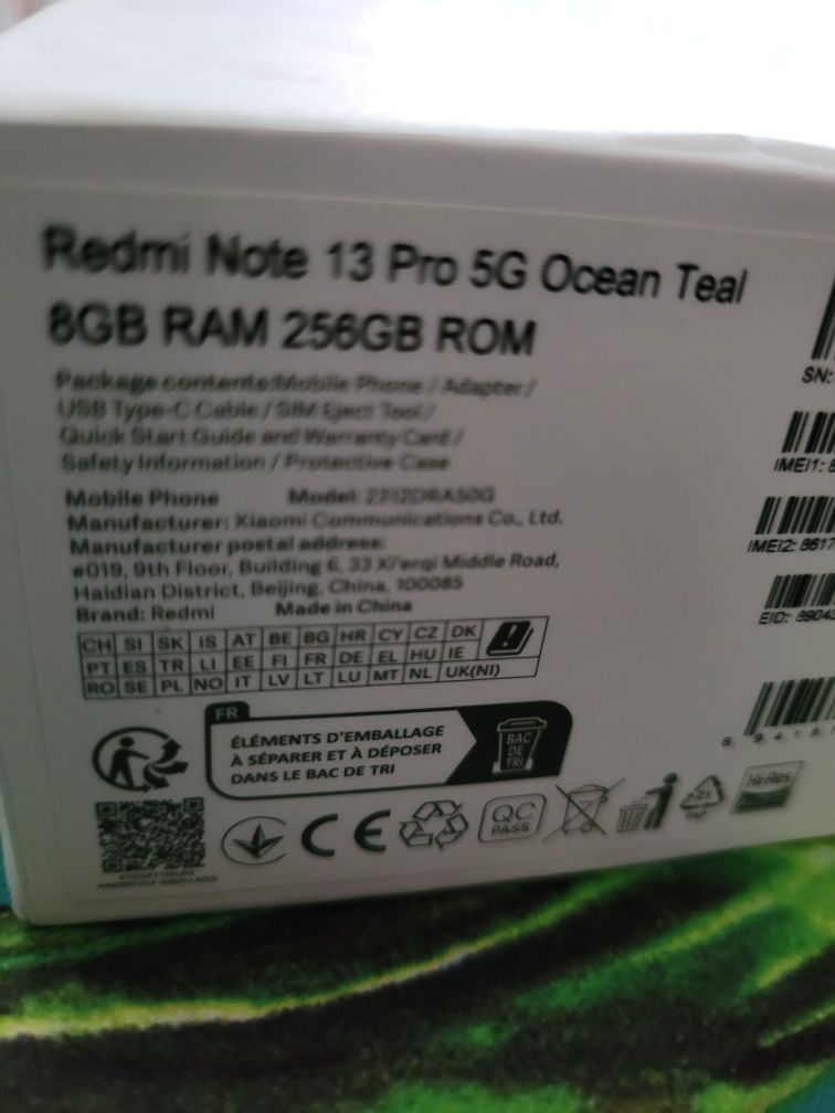 Redmi Note  13  Pro  5G  kolor Ocean Teal