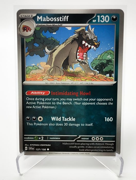 Mabosstiff 137/198 karta pokemon Scarlet & Violet