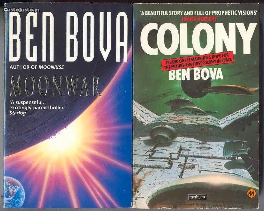 Livros de Ficção Científica Ben Bova, Pohl, e outro