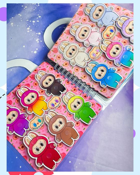 Książka na rzepy Labubu torebka. Lamibook