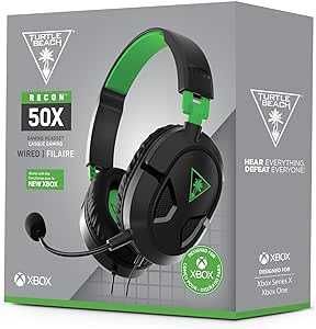 Słuchawki nauszne Turtle Beach Recon 50X Xbox, PS5, PS4, PC.