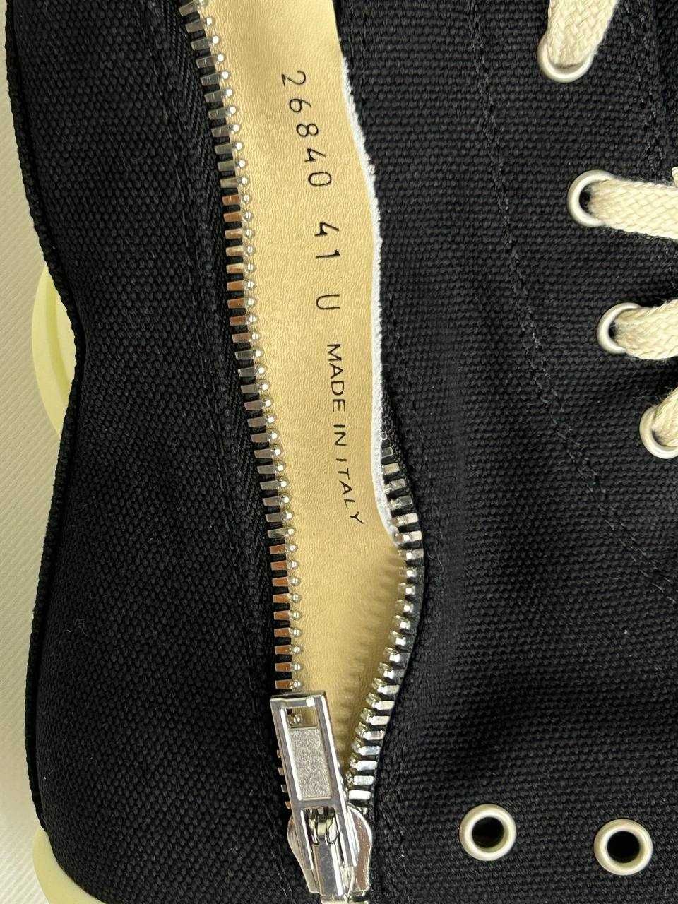Rick Owens Geobasket Ramones jumbo laces чорні кеди opium archive кеды