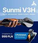Sunmi V3H ABS POS Wirtualna kasa Terminal płatniczy Drukarka