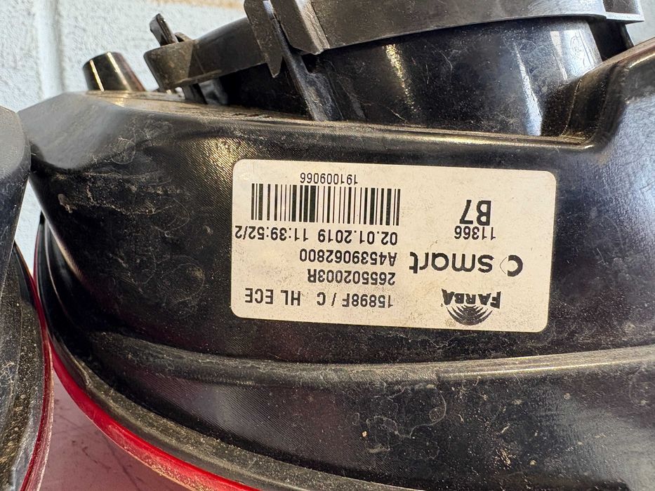 Smart w453 a453 twingo 453 lampa lampy led tył