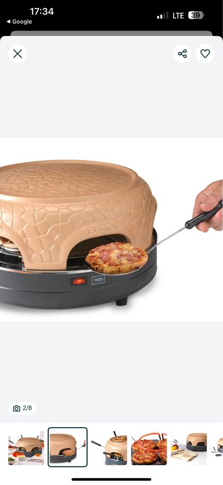 PizzaGusto piec do pizzerinek dla 6 osob majowka pizza