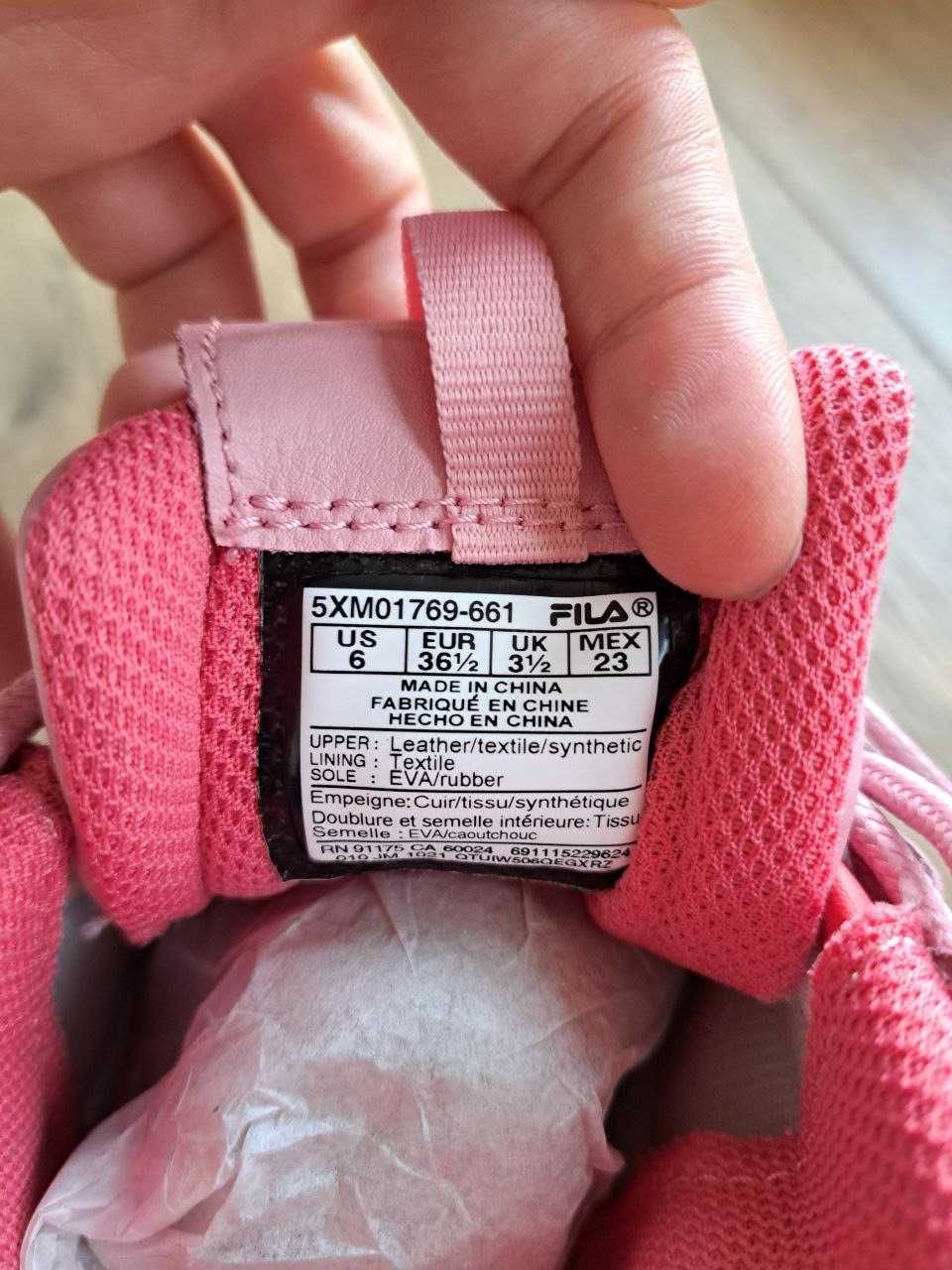 Fila жіночі кросівки, розмір 36.5, рожеві