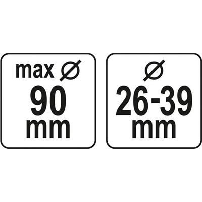 Odciąg pyłu do wierteł koronowych 90mm Yato