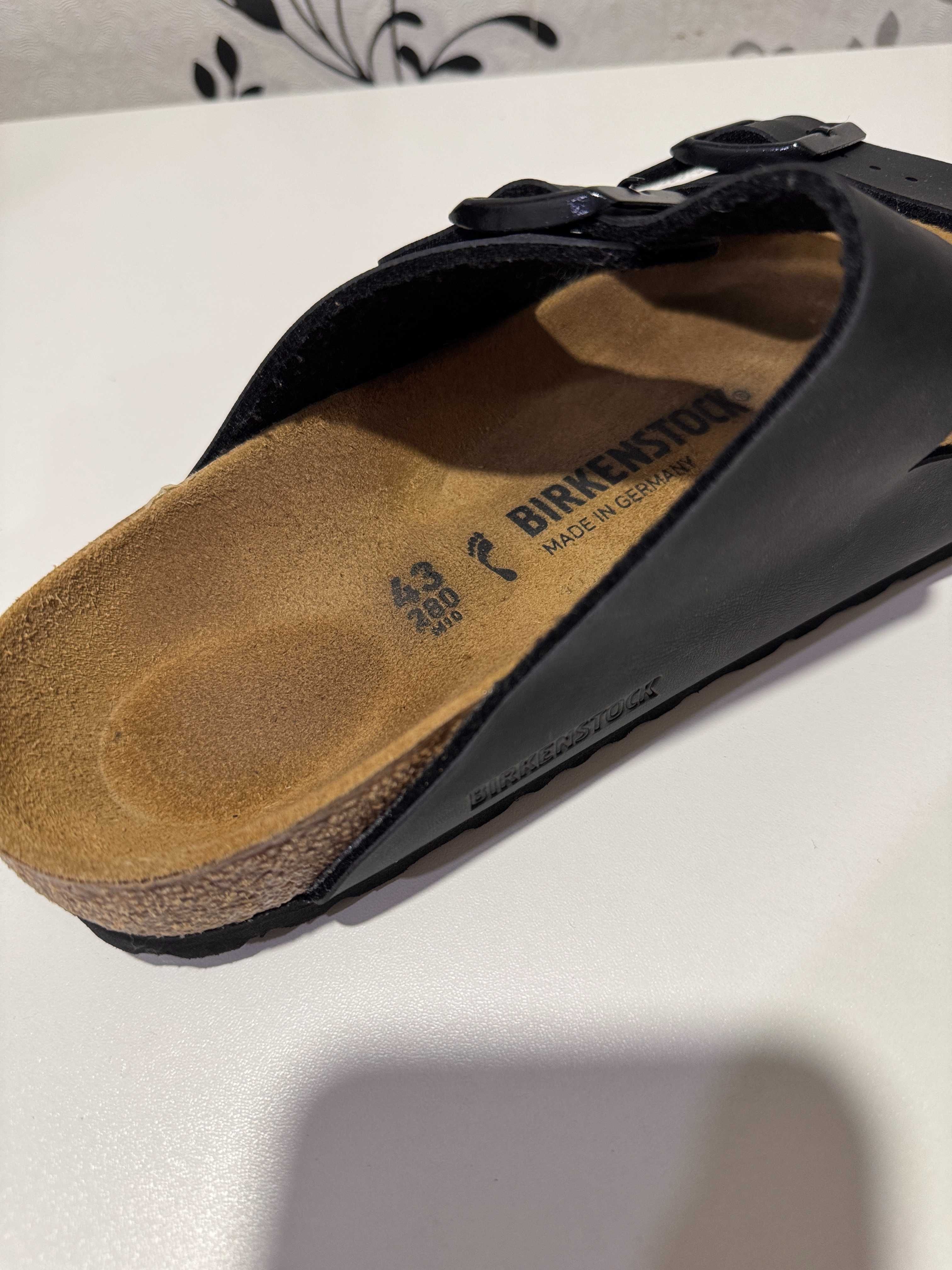 Шльопанці Birkenstock Arizona Birko Flor - Black,  43, 44р