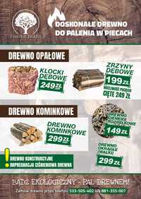 Drewno opałowe, zrzyny dębowe