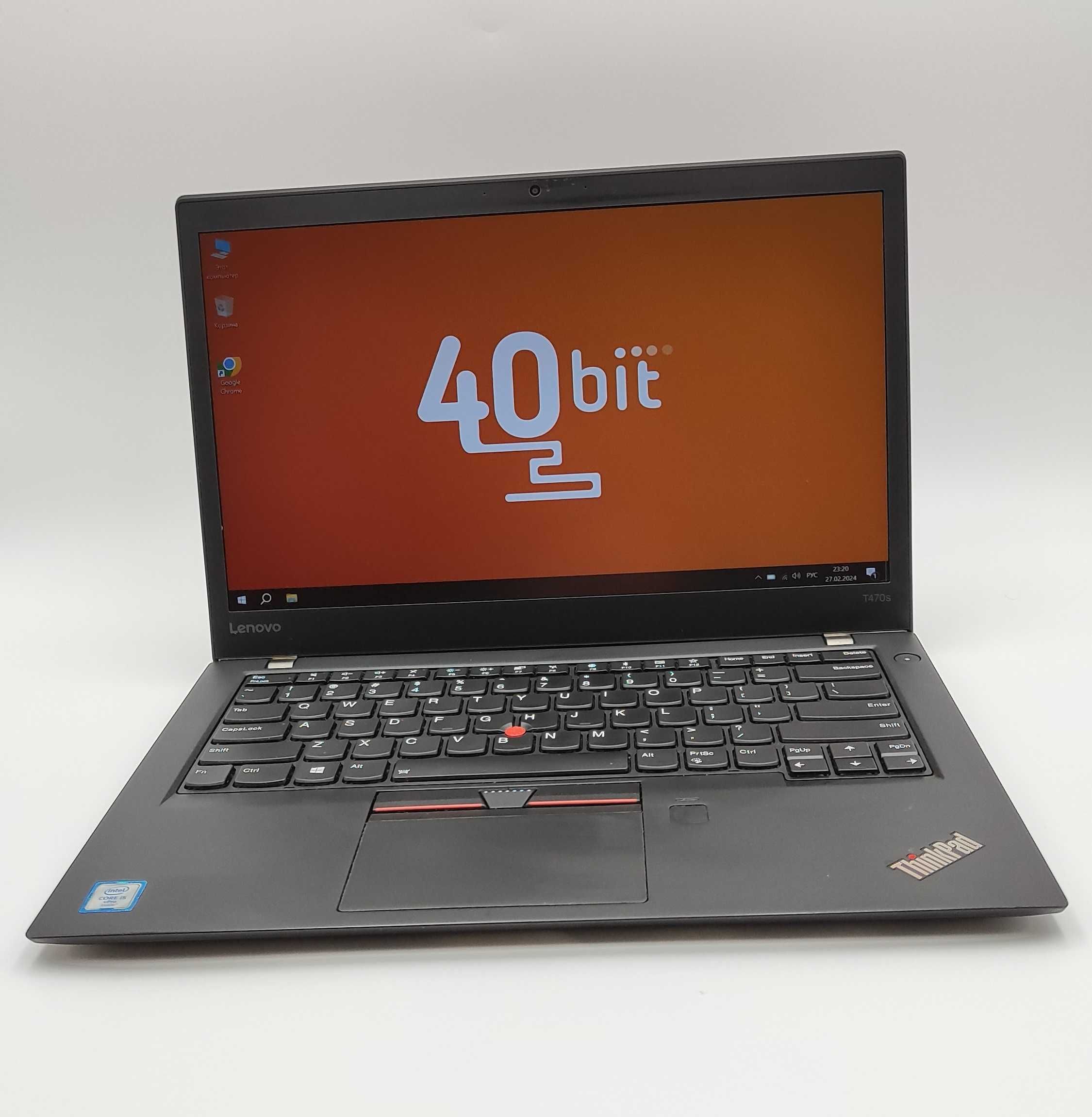 Ноутбук Lenovo T470s 14.1(FHD/IPS)/i5(6GEN)/8GB/SSD256GB/ГАРАНТІЯ