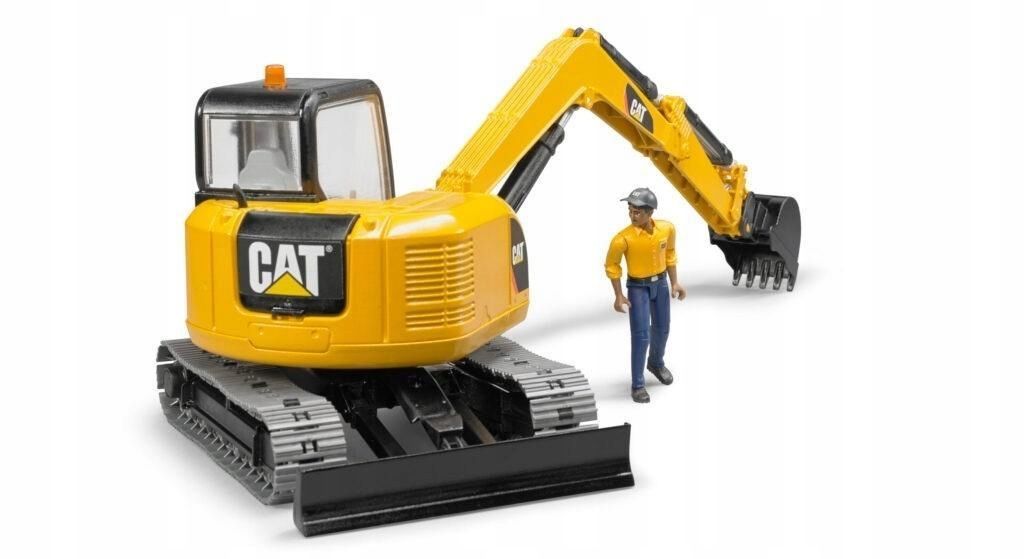 Minikoparka Cat Z Figurką Robotnika, Bruder