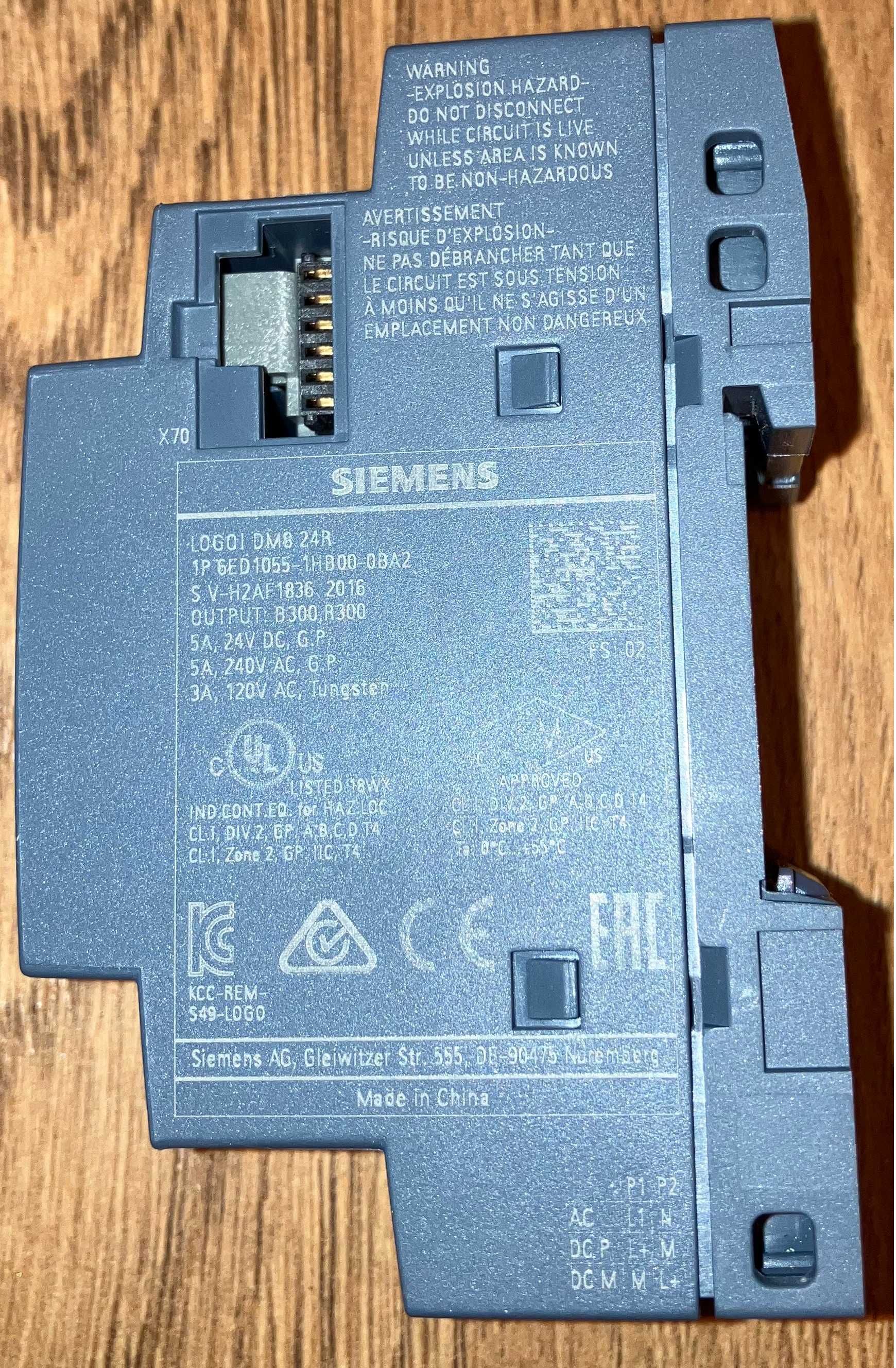 Siemens LOGO Moduł rozszerzeń DM8 24 6ED1055-1HB00-0BA2