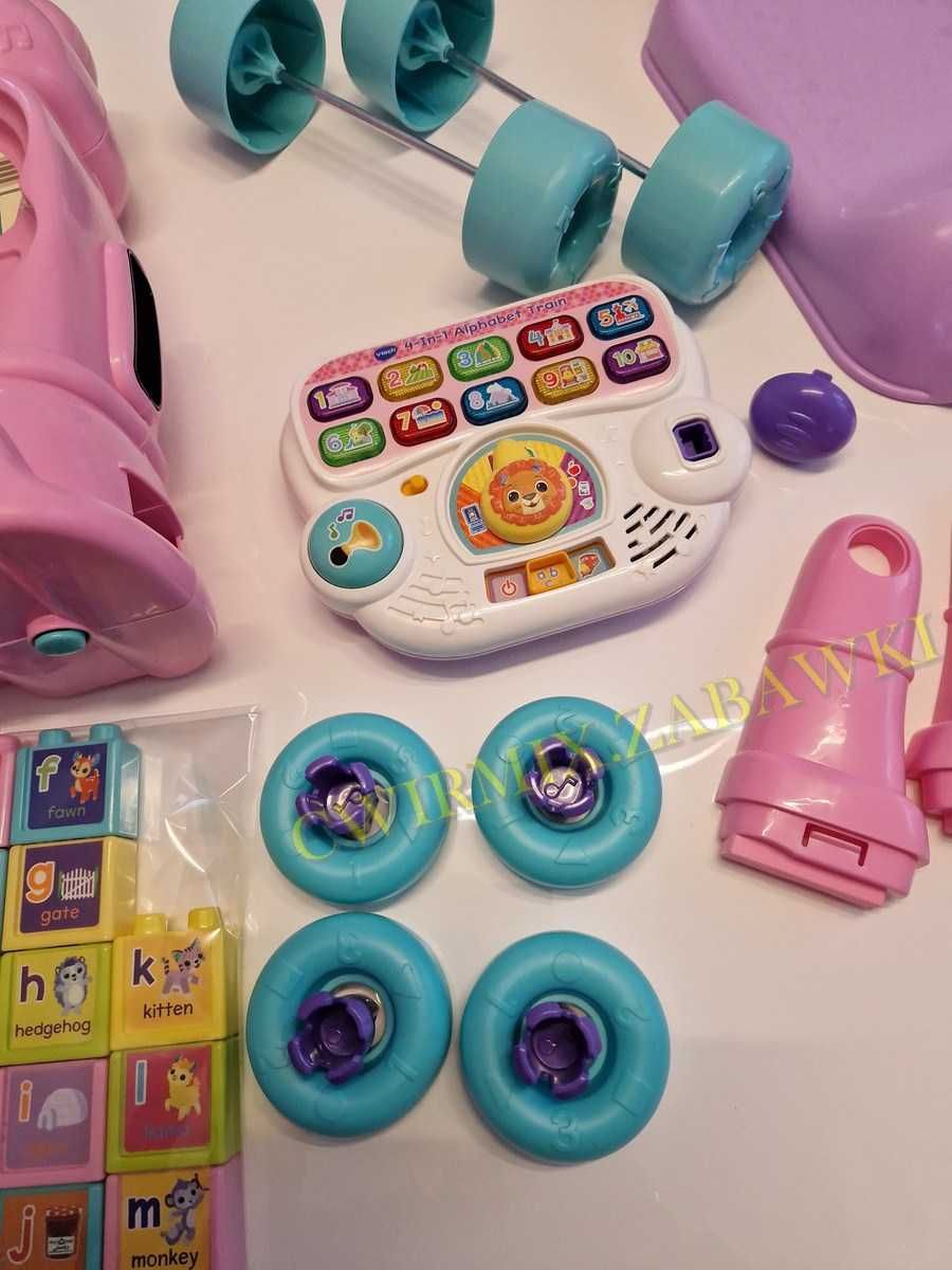 VTech POCIĄG edukacyjny 7w1 chodzik jeździk RÓŻOWY dziewczynka