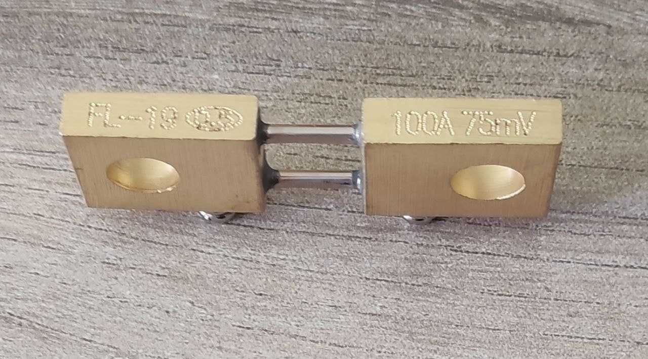 Bocznik prądowy pomiarowy 100A 75mV 0.5% do amperomierza