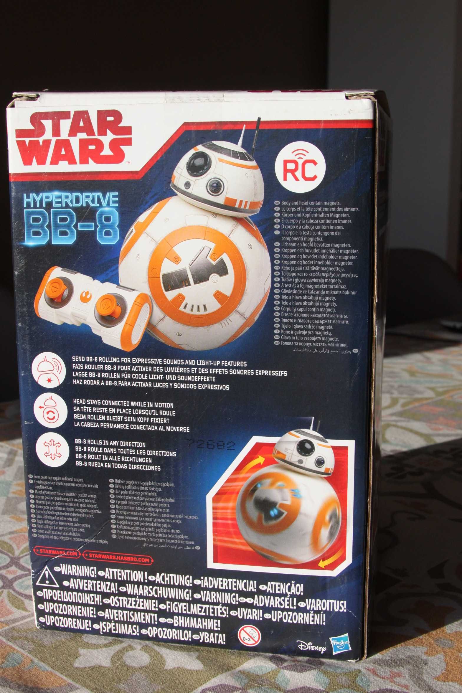 Star Wars Hyperdrive BB-8 Disney com controlo remoto - Novo e Selado