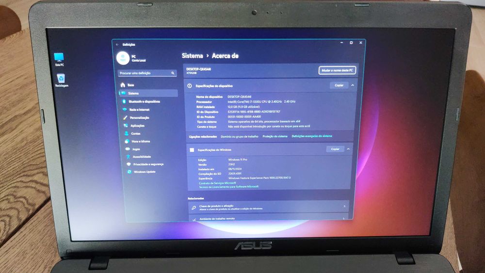 Portátil ASUS X751L
