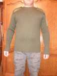 sweter wojskowy zielony M, od S do XL
