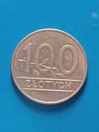 Moneta 100 zł z 1990 roku.