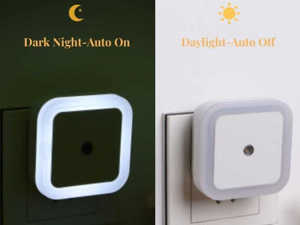 Lampka NOCNA do Kontaktu CZUJNIK ZMIERZCHU Wtyk LED Oświetlenie NOCNE
