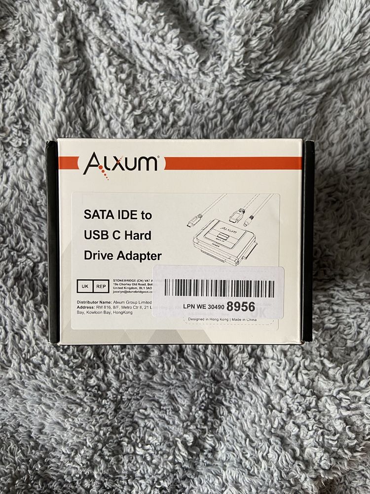 Adapter do dysków ALXUM USB 3.0 Wtyczka UK