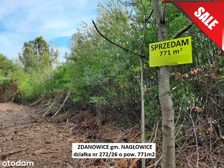 Sale -10% Działka 771m2 przy rzeczce ( w planach proj. zbiornik wodny)