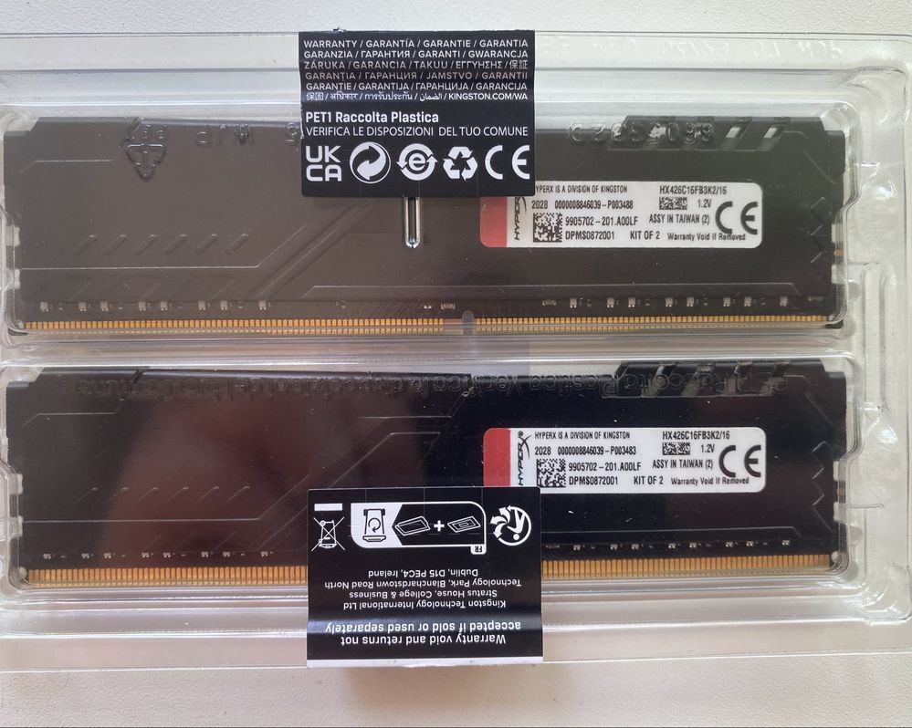 Kingston Fury 2x 8Gb DDR4 | 2666MHz